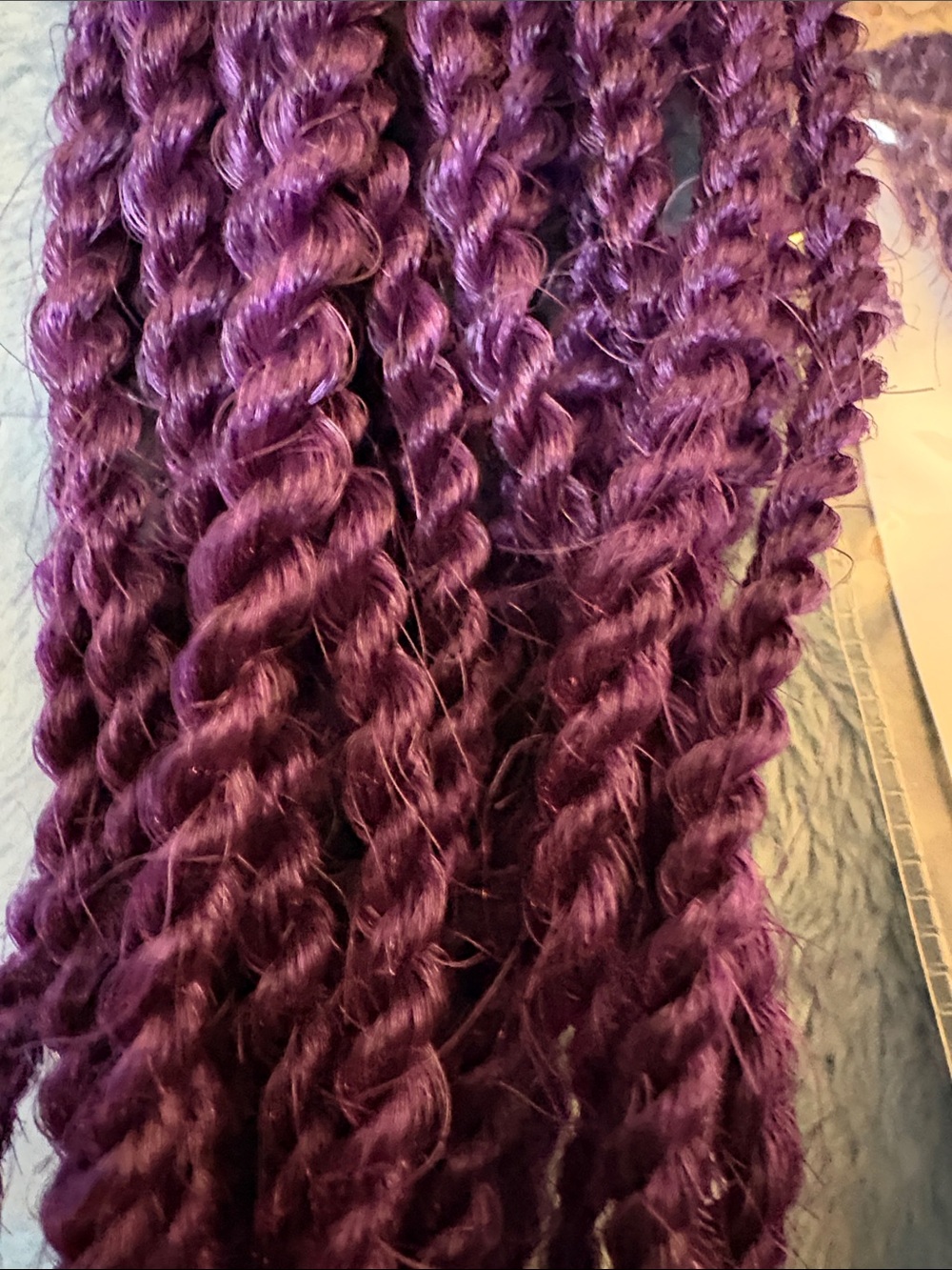 18 inch PURPLE Braid Crochet Senegal Twist Hair Extensions - Purple NWT